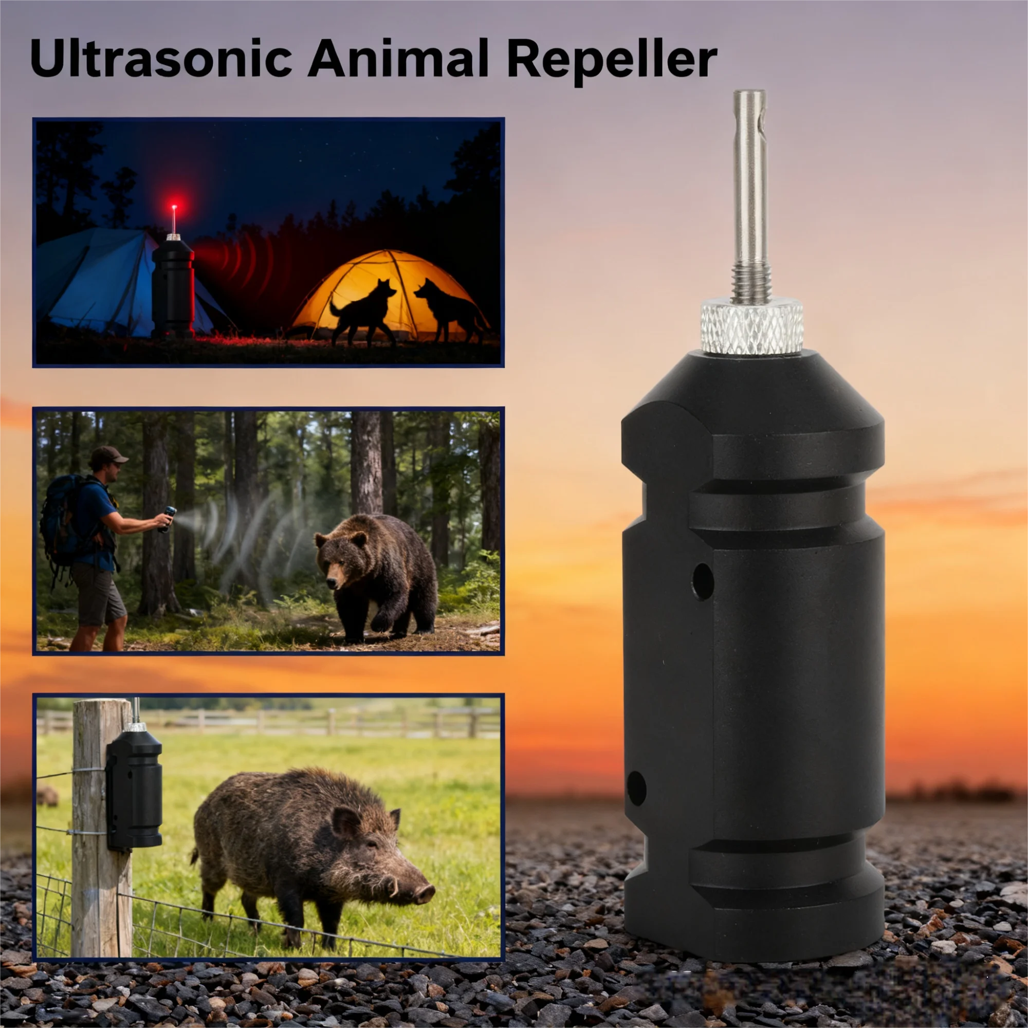 

Perimeter Trip Wire Alarm Device - 360° Coverage Early Warning System, Reusable for RV/Camping Security