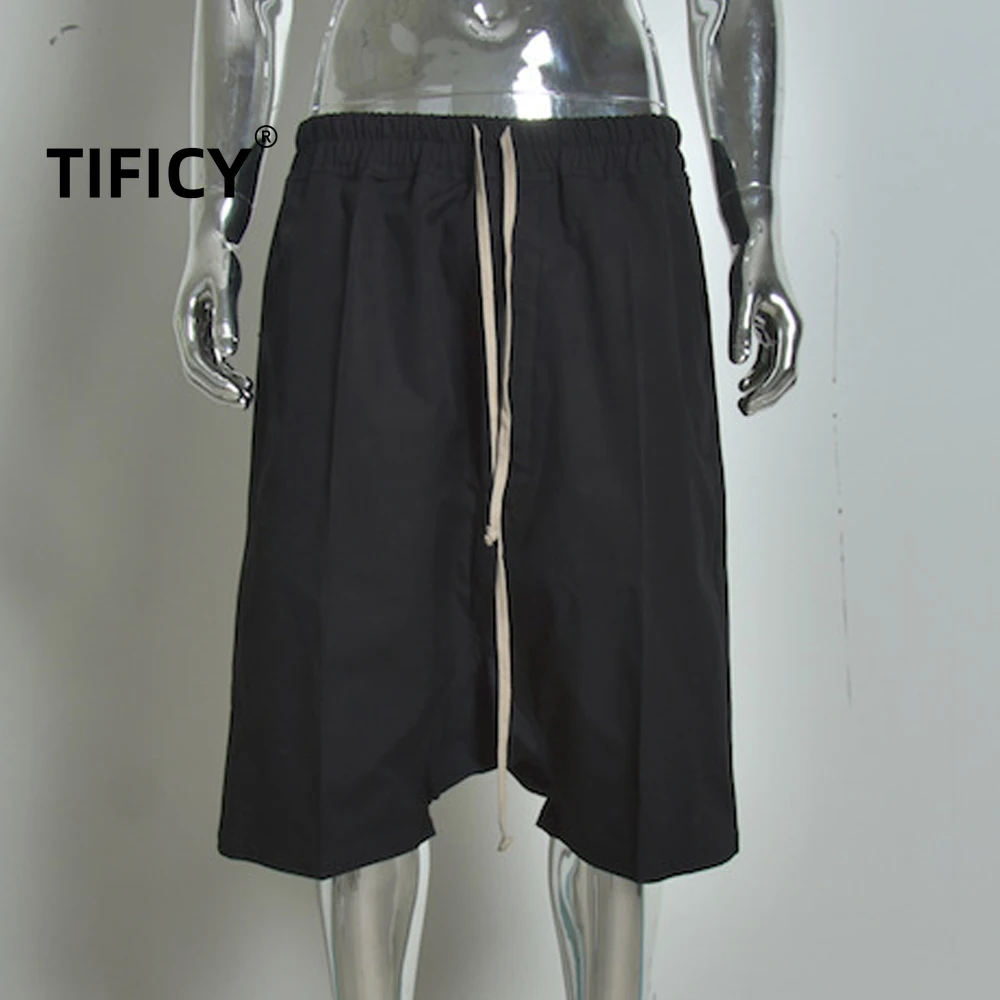 25RO Hard Cotton Workwear Cotton Material Haren Hanging Crotch Five Part Pants Fashion Dark Men's High Street Shorts