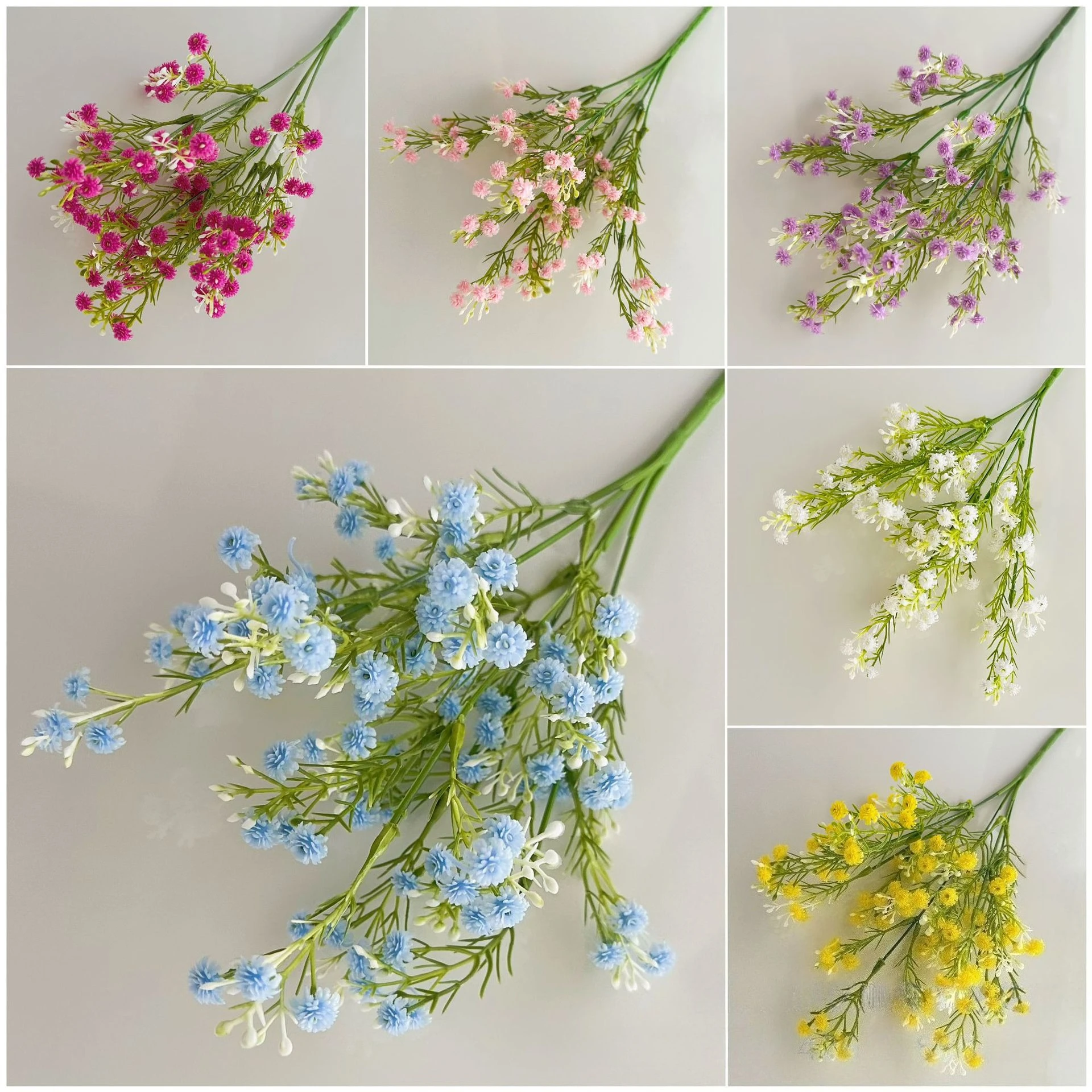 

Artificial baby's breath flowers, fake flowers bouquets, garden flower arrangements, home decorations, wedding props