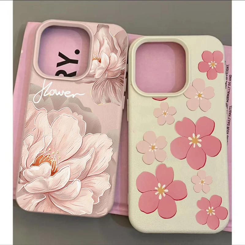 Casing Ponsel Bunga Floral Korea Untuk Motorola MOTO G85 G84 G75 G05 G34 G15 G35 G54 Edge 50 Pro NEO 60 Fusion STYLUS Soft Cover