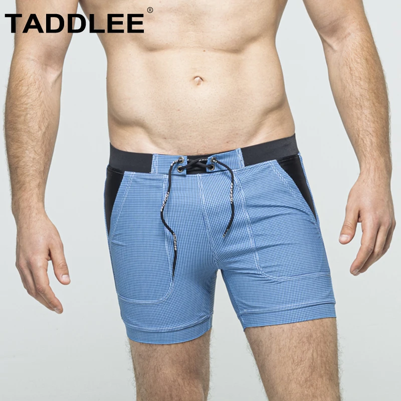 

Taddlee Men Swimwear Swim Boxer Brief Bikini Surfing Trunks Square Cut Swimsuits