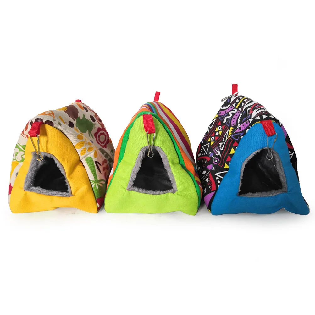 

Warm Bird Nest Sleep Bed Hanging Hammock Parrot Breeding for Parrots Sleeping Birds Wooden Travel