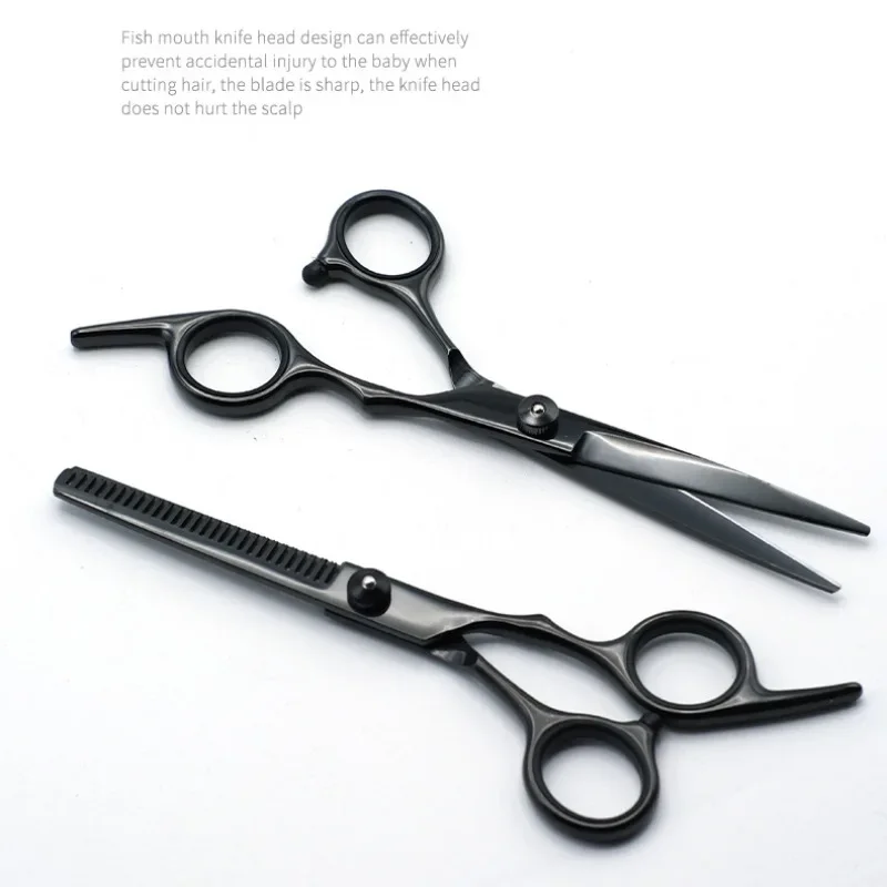 2Pcs Barber Store Hair Cutting Scissors Professional Hairdressing Thinning Scissors Stainless Steel Scissors Dental Scissor