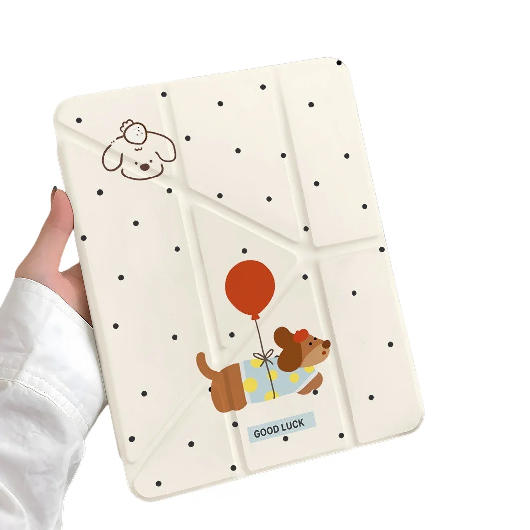 

Balloon Dog Pen Slot Tablet Case For Mini7 6 iPad Pro 2024 2022 2021 2020 2019 2018 2017 11 10 9 8 7 6 5 Air7 6 5 4 3 2 1 Cover