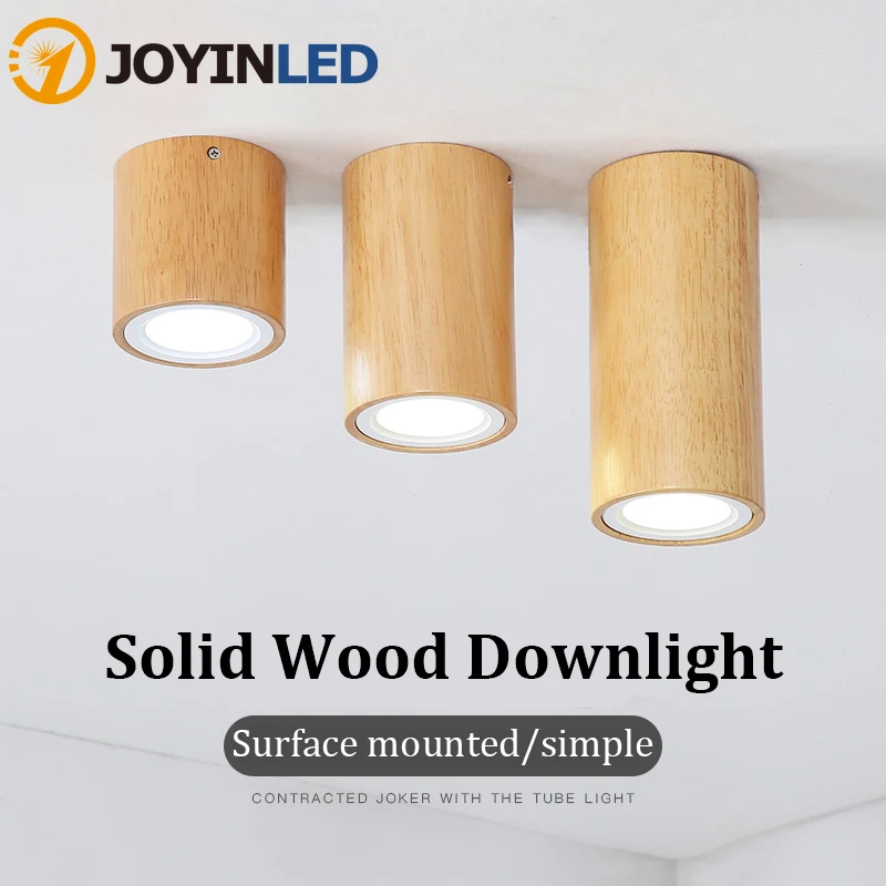 Surface Mounted Commercial Home LED Downlight Spot In LED Creative Solid Wood Clothing Store Ceiling Light Spotlight Lighting