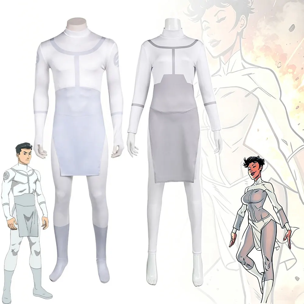 Disfraz de Cosplay Invencible, Mono de Mark Grayson, Traje de una Pieza para Hombre y Mujer, Anissa Invencible, Disfraces de Halloween
