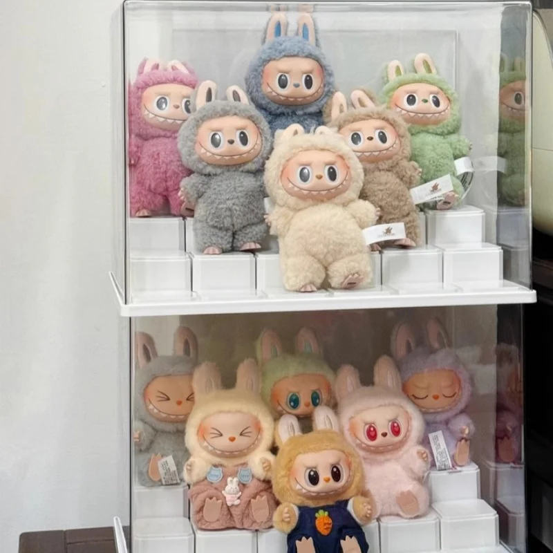 Labubu – boîte d'exposition, boîte d'armoire, boîte aveugle anti-poussière et à l'humidité, présentoir de figurines, boîte de rangement transparente en acrylique