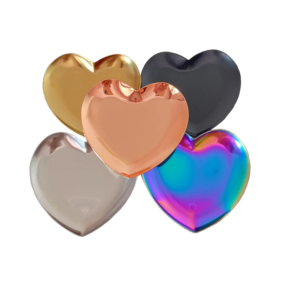 1pc Stainless Steel Tray Heart Shaped Oval Sterilized Tray Pot Container For Dental Surgical Makeup Tattoo Accessory