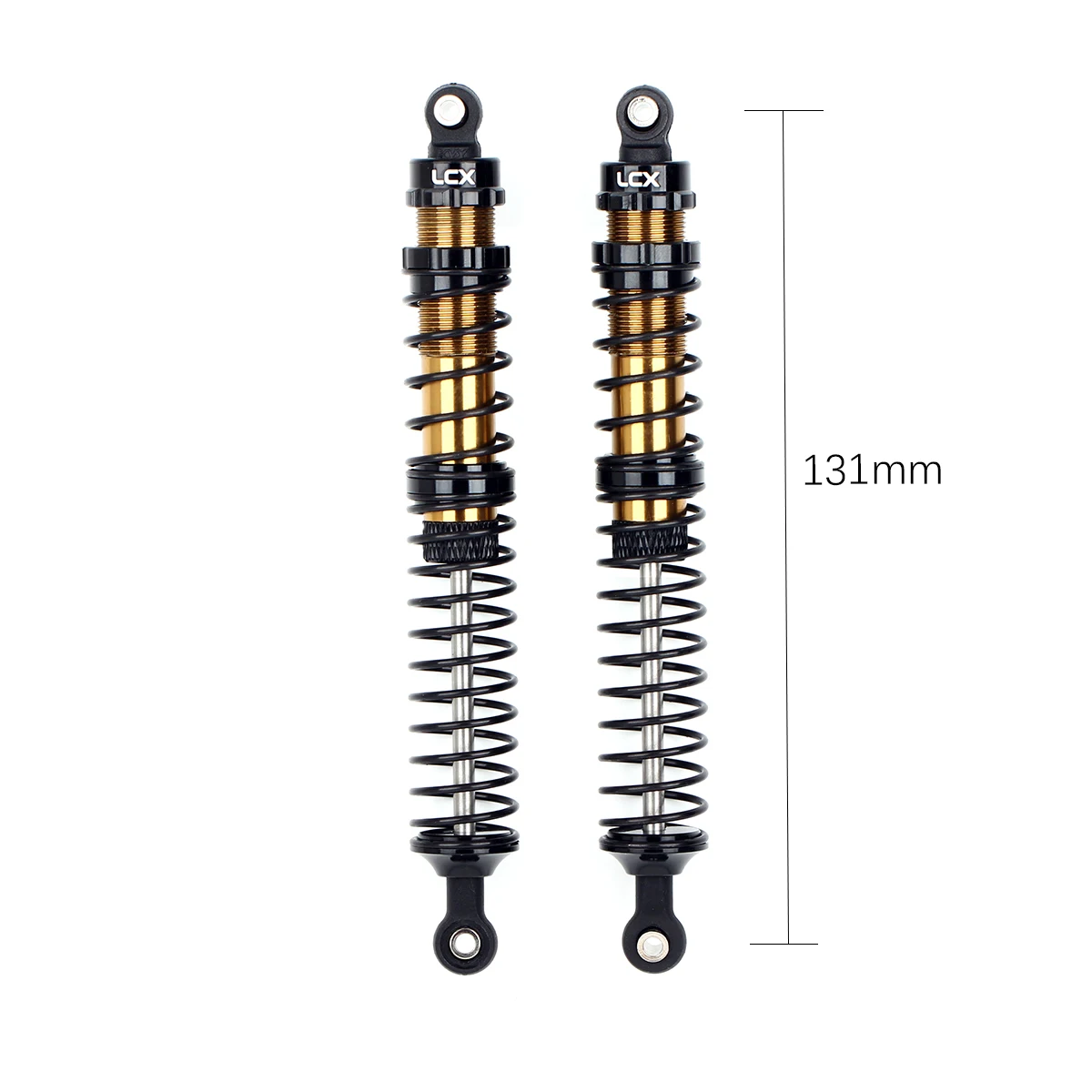 LCX Racing 1/10 RC Crawler CNC Aluminum Suspension Shock Set 131mm 146mm for Axial RBX10 RYFT Upgrades Parts Accessories