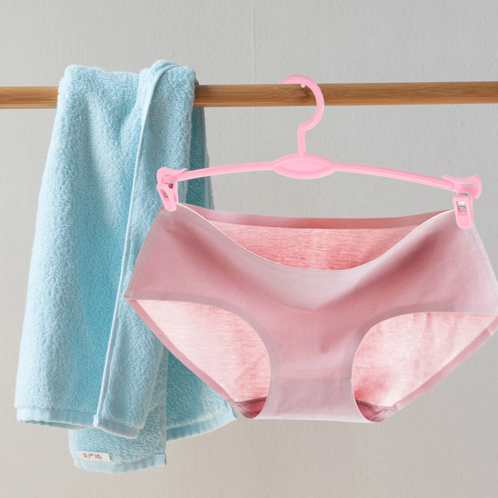 

15pcs Underwear Hanger Plastic Bra Drying Rack For Laundry Clothes Diapers Towels Scarves Gloves Indoor Outdoor