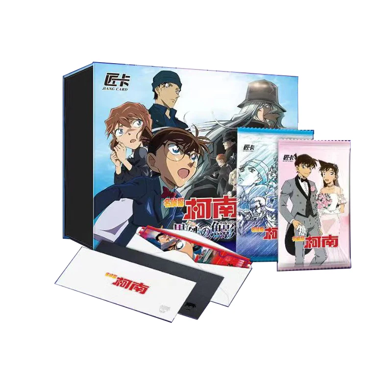 

Оптовая продажа, набор карточек детектива Конан Mystery, ограниченная серия, коллекционная коробка, официальное искусство аниме, эксклюзивные голографические редкие карты
