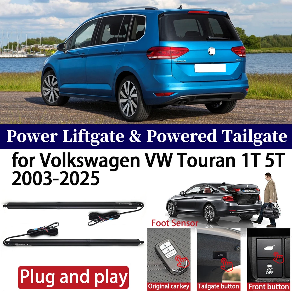 ZhuCamX for Volkswagen VW Touran 1T 5T 2003-2025 Car OEM Power Liftgate Automatic One-Click Vehicle Powered Tailgate Strut