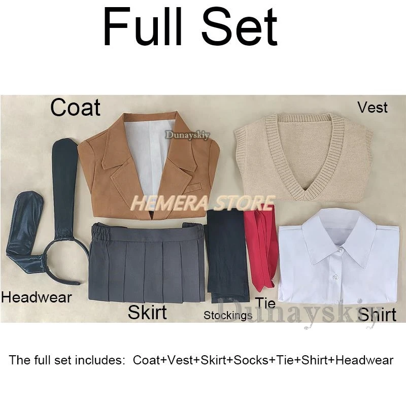 Anime Sakurajima Mai Cosplay Costume, Rascal Does Not Repliof Bunny Girl, Senpai Mai, Perruque Cosplay, Oreilles de lapin, Vêtements de sauna