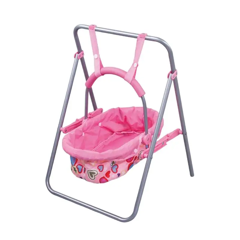 

Hot Sale 11.5 Inch Baby Doll Swing Kids Toys Miniature Dollhouse Furniture Fast Shipping Birthday Present For Children DIY Game