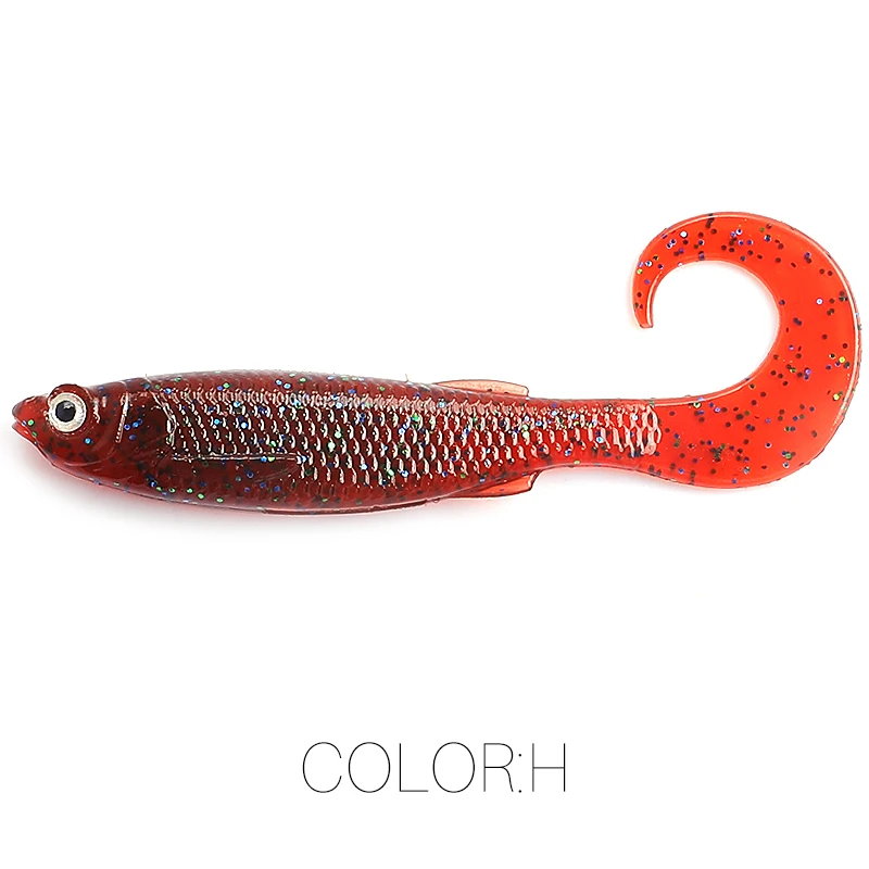 2023 Supercontinent Swimbait Shad T-Tail Luya Weichköder 5 cm/6,5 cm Hechtschleifer Raubtier Angeln 3D-Augen Weicher Köder Angelköder