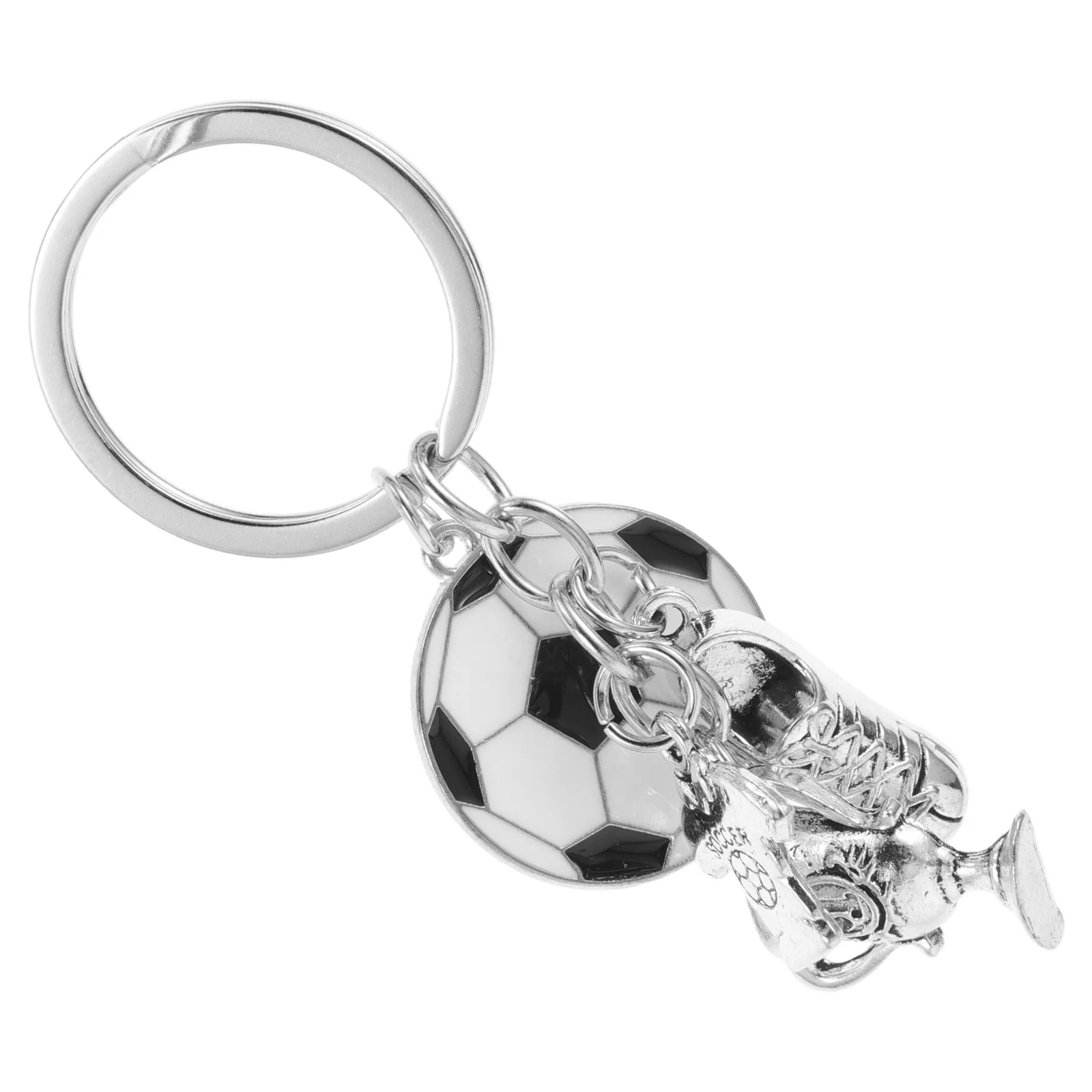 الرياضة المفاتيح قلادة فريدة من نوعها كرة القدم تصميم حلقة رئيسية لحقيبة الصالة الرياضية مفاتيح الأسطوانة سكيت مروحة الملحقات للرجال النساء المراهقين #6