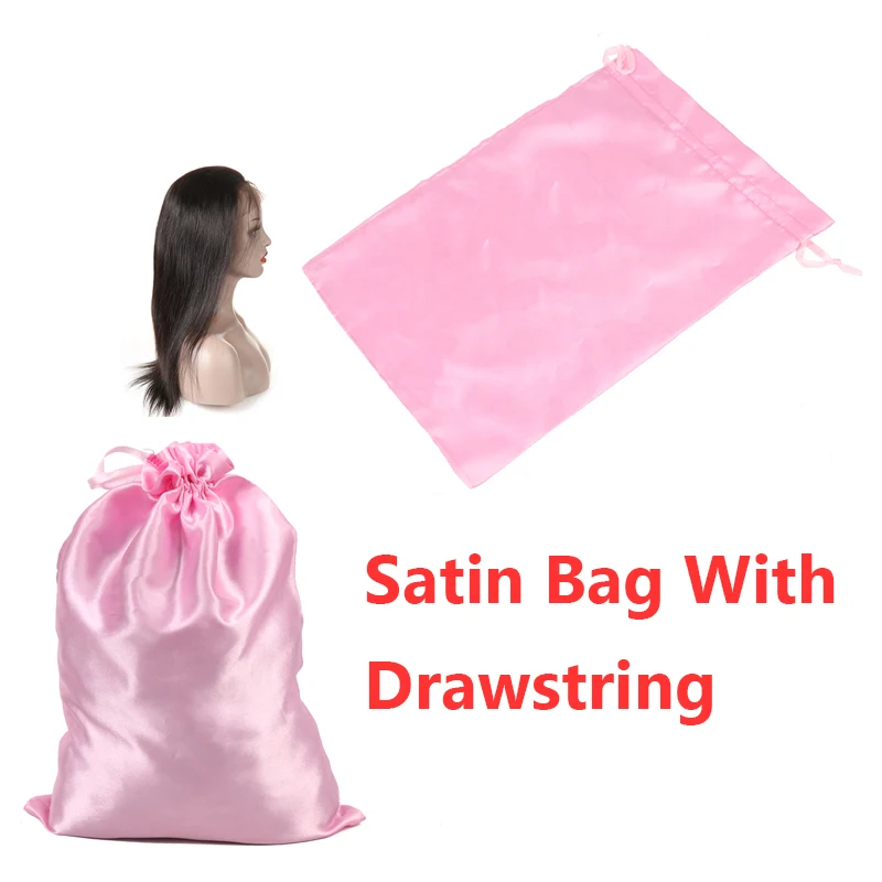 

Yajukai Satin Extensions Hair Bags Ribbon Drawstring Luxry Goods Silk Packaging Pouches Makeup Case Shoes Cloth Wigs Storage Bag