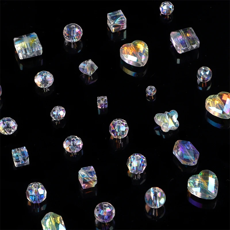Picture 5: High Quality AB Color Faceted Crystal Glass Beads Rondelle Loose Spacer Beads for DIY Earring Necklace Bracelet Jewelry Making