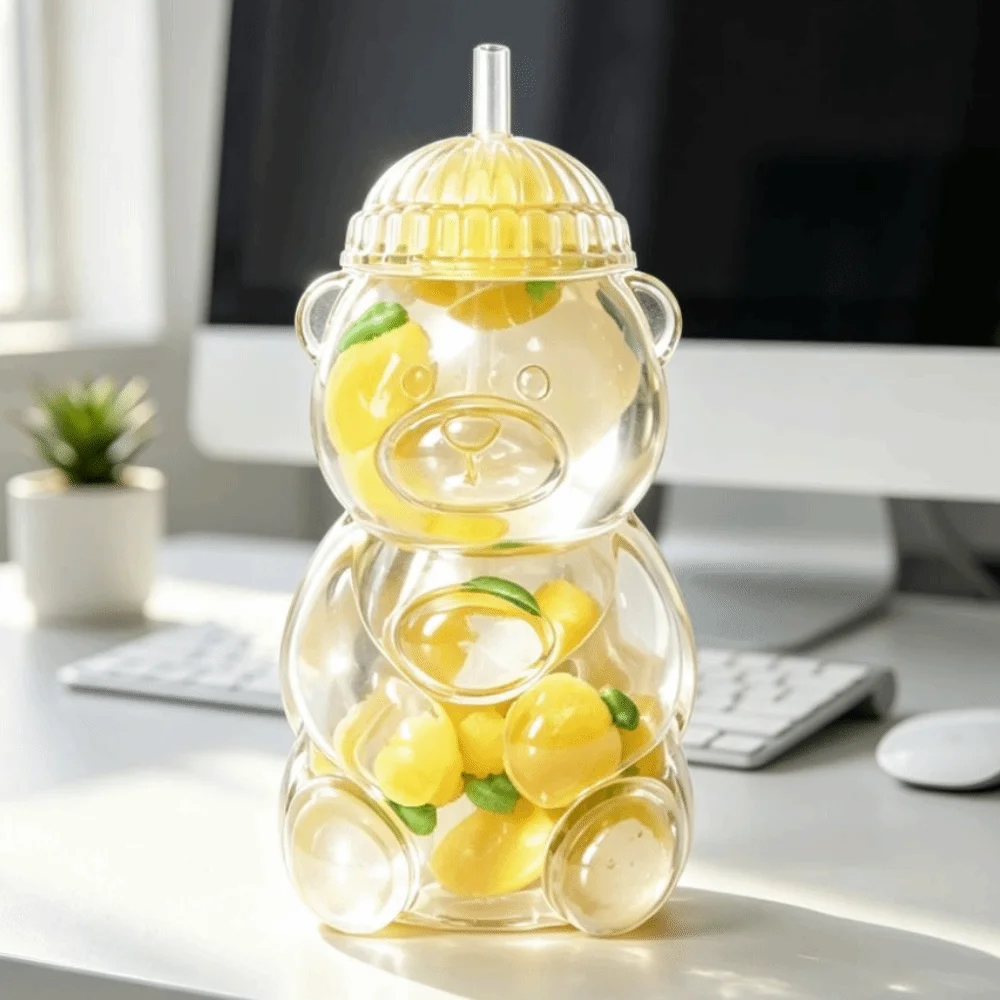 Creative Cartoon Bear Squishy TPR Maltose Filled Fidget Slow Rising Simulation Fruit Slow Rising Gifts