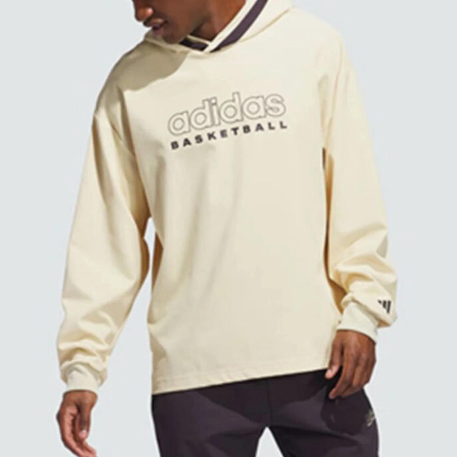 

Adidas genuine 2024 New Men's Letter Print Hooded Sweatshirt IR9251