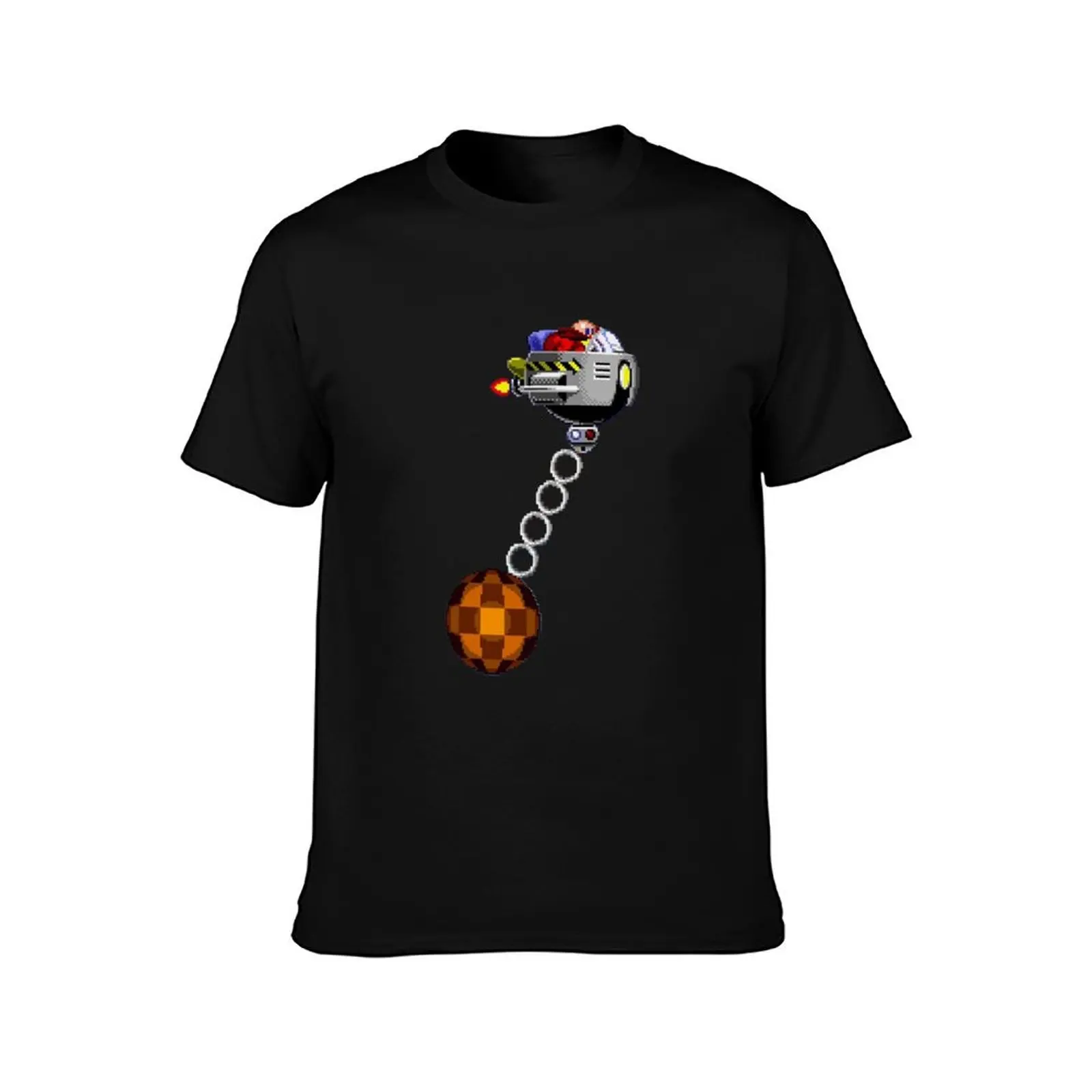 16-Bit Eggman - Dr Robotnik Wrecking Ball T-Shirt Athletic Quick Dry T-Shirt for Men