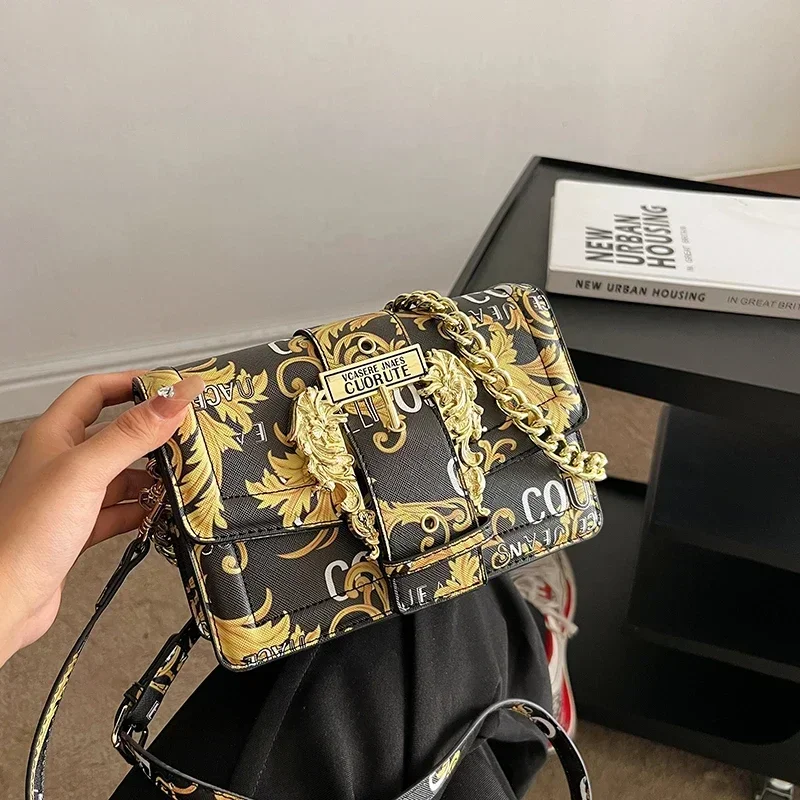 

Элегантная женская сумка через плечо с регулируемым ремешком из кожи, классический дизайн-мессенджер, высококачественная роскошная брендовая женская сумка