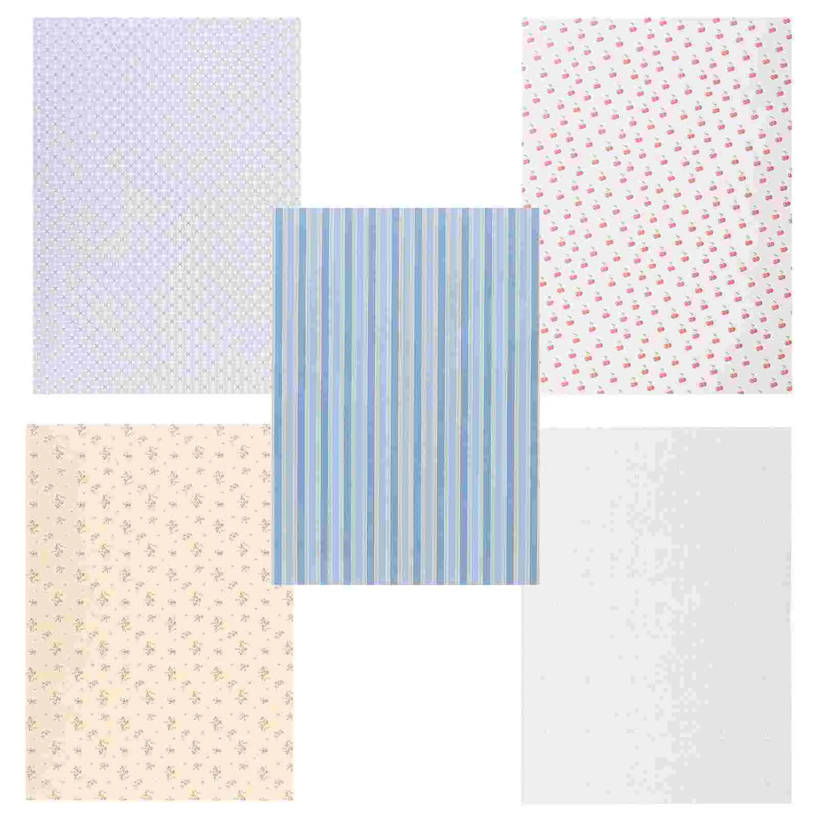 

5 Sheets Miniature House Wallpaper A4 Living Bedroom Wall Decor Stickers Realistic Mini Peel Stick Paper Set 6 9 15 16