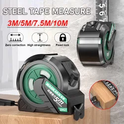 3m/5m/7.5m/10m Self Locking Steel Tape Measure Hardened Wear-Resistant Tape Measure High-Precision Slash-Proof Tape Measure