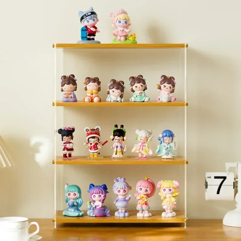 Blind Box Storage Display Rack  Figure Shelf Transparent Arrangement Cabinet Acrylic POP MART Display Box Layered Rack