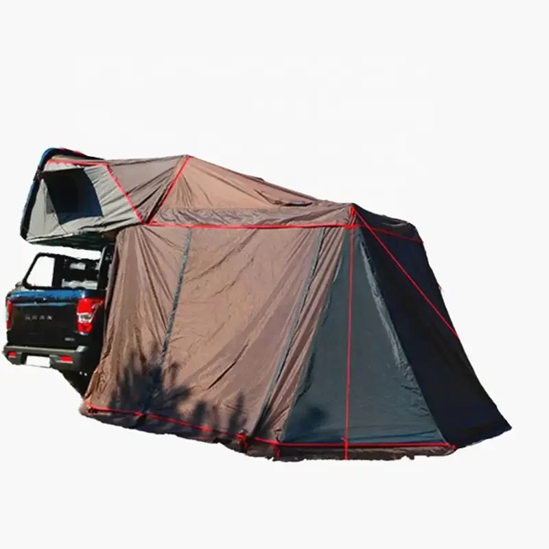 20264X4 Offroad Outdoor Camping Waterproof Roof Top Tent With Annex Room & Car Side Awning For Hard Shell And Soft Shell Roofs