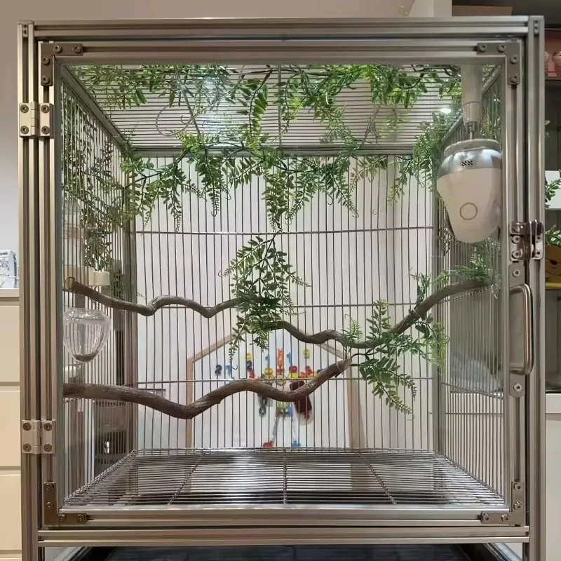 

2026 Extra Large Bird Cage Outdoor Aluminum Alloy Display Parrot Bird Cage For Pet Use And Supplies