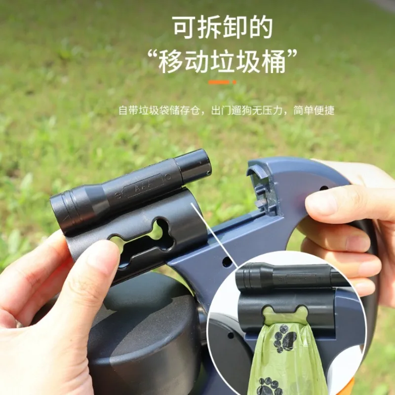 Retractable Multifunctional Pet Dog Leash Dual‑Dog Walking Traction Device for Small Medium Dogs Outdoor Use