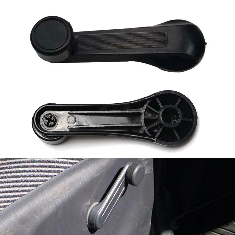 1 pair Car Door Handle Window Lift Winder Crank Handle Car Interior Accessories Plastic Black For Honda Civic 1984-2000