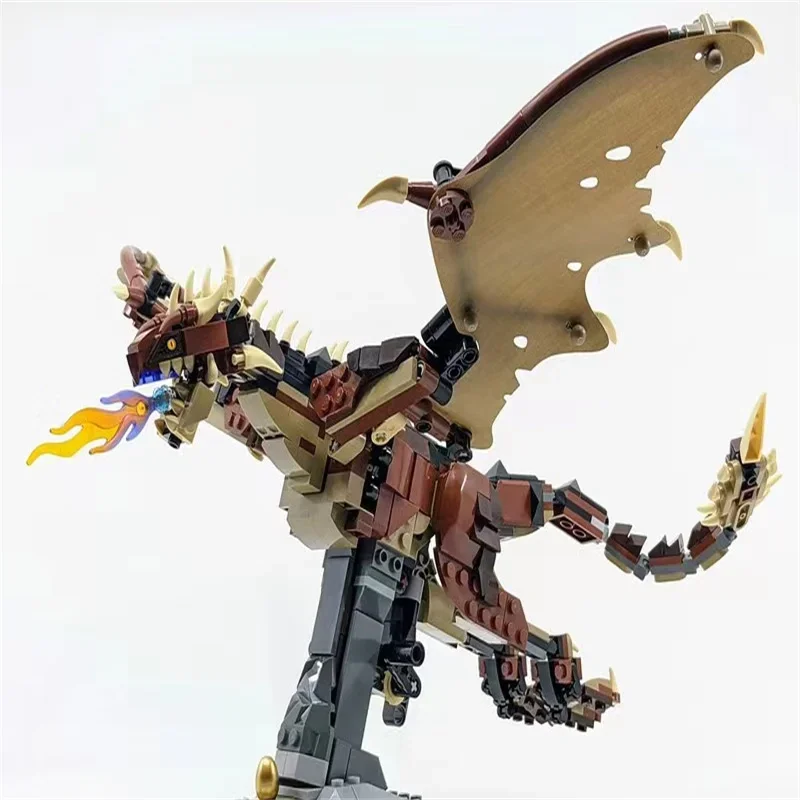 671Pcs Hungarian Horntail Dragon Building Blocks Model 76406 Bricks Education Toys for Kids Christmas Gifts