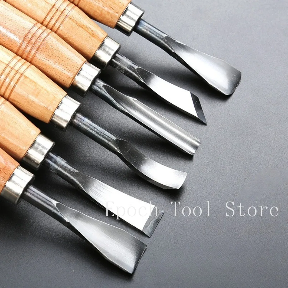 6/8PCS Professional Wood Carving Hand Gouges Chisel Knives Tool Set Woodworking Hand Tools for Woodworking DIY