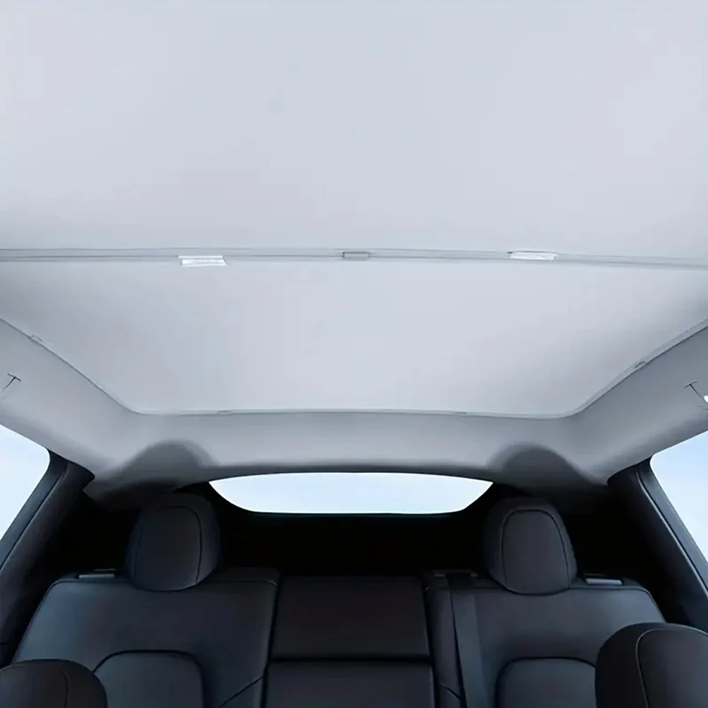 Parasole per Tesla Model 3 Y 2021-2023 nuovo aggiornamento Ice Cloth Buckle parasole tetto in vetro parasole anteriore posteriore tetto apribile lucernario