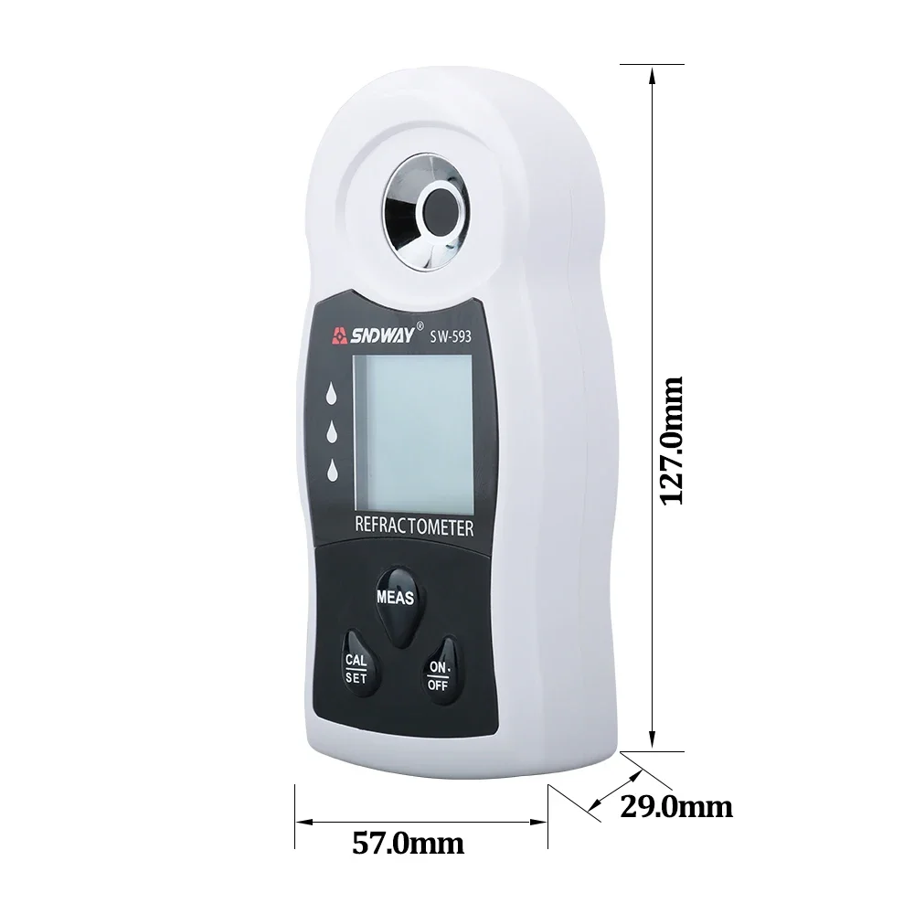 SNDWAY Digital Refractometer Sugar Brix Meter Saccharimeter Wine Beer Alcohol Drink Fruit Sugar Concentration Hydrometer