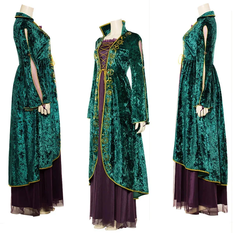 OP01 Winifred Sanderson تأثيري لعب الأدوار الباروكات فيلم Hocus Of Witch Pocus زي المرأة الإناث لعب الأدوار الخيال يتوهم Party6Gd @!