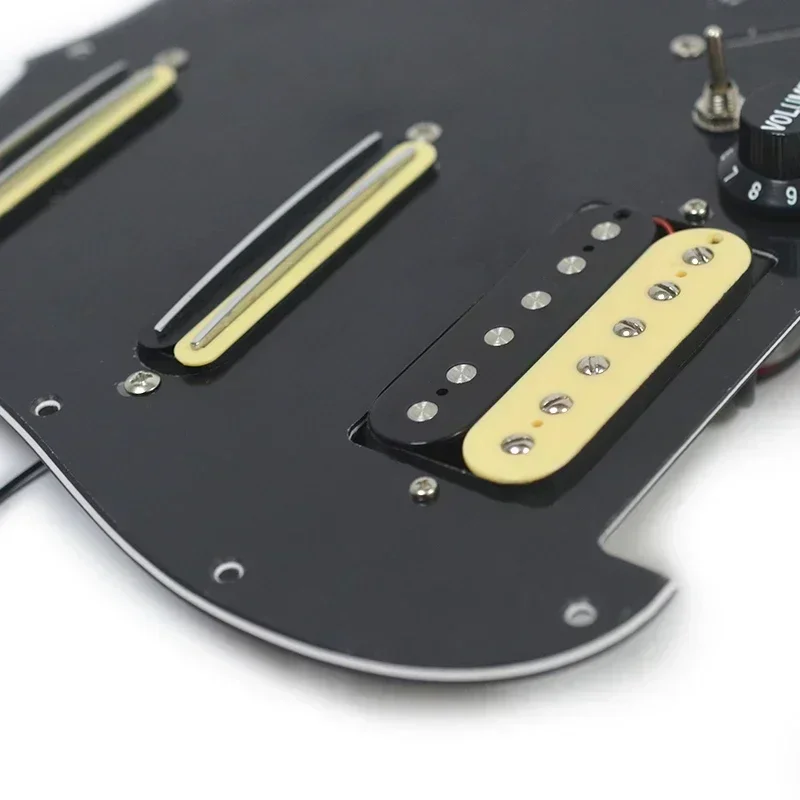 ST Guitar SSH Coil Splitting Prewired Pickguard Two Mini Humbucker + One Humbucker(9K/9K/15K)+Silence Switch