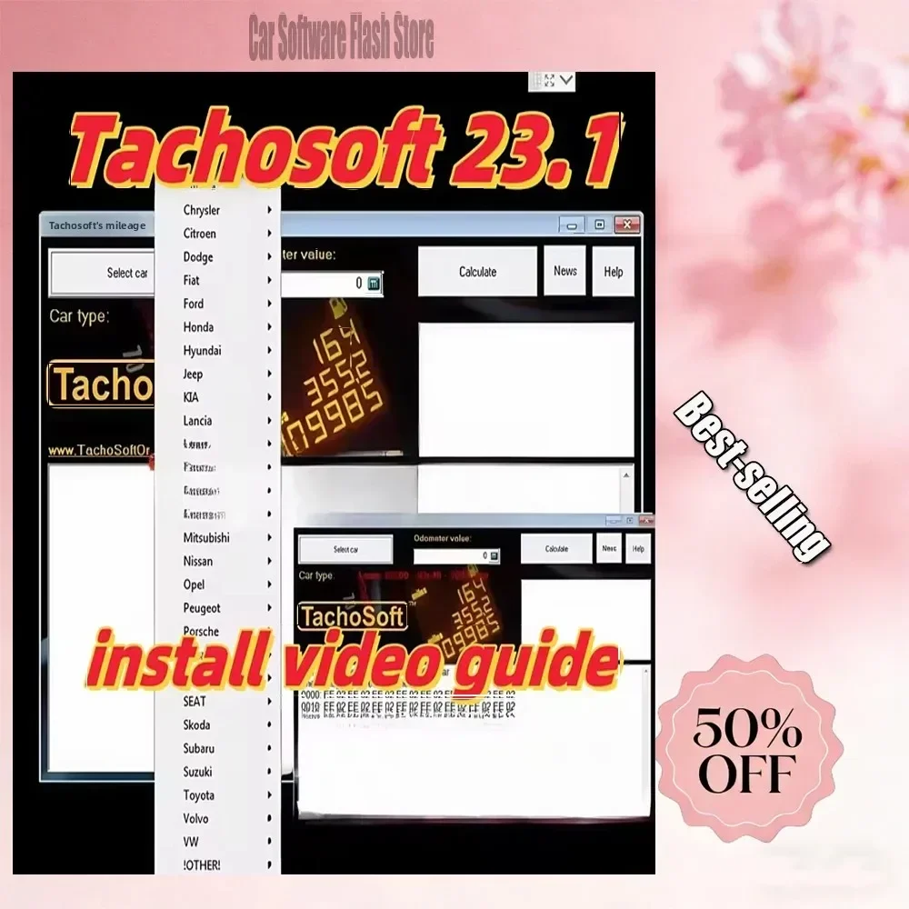 TachoSoft Mileage Calculator 23.1 Digital Odometer Mileage Counter Vehicle Tracking Software with License for Accurate Calculati