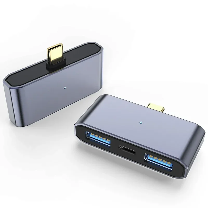 Type C Hub met PD-opladen, USB 3.0-poorten en kaartlezer - USB C Docking Station OTG-adapter voor MacBook/Tablet/PC