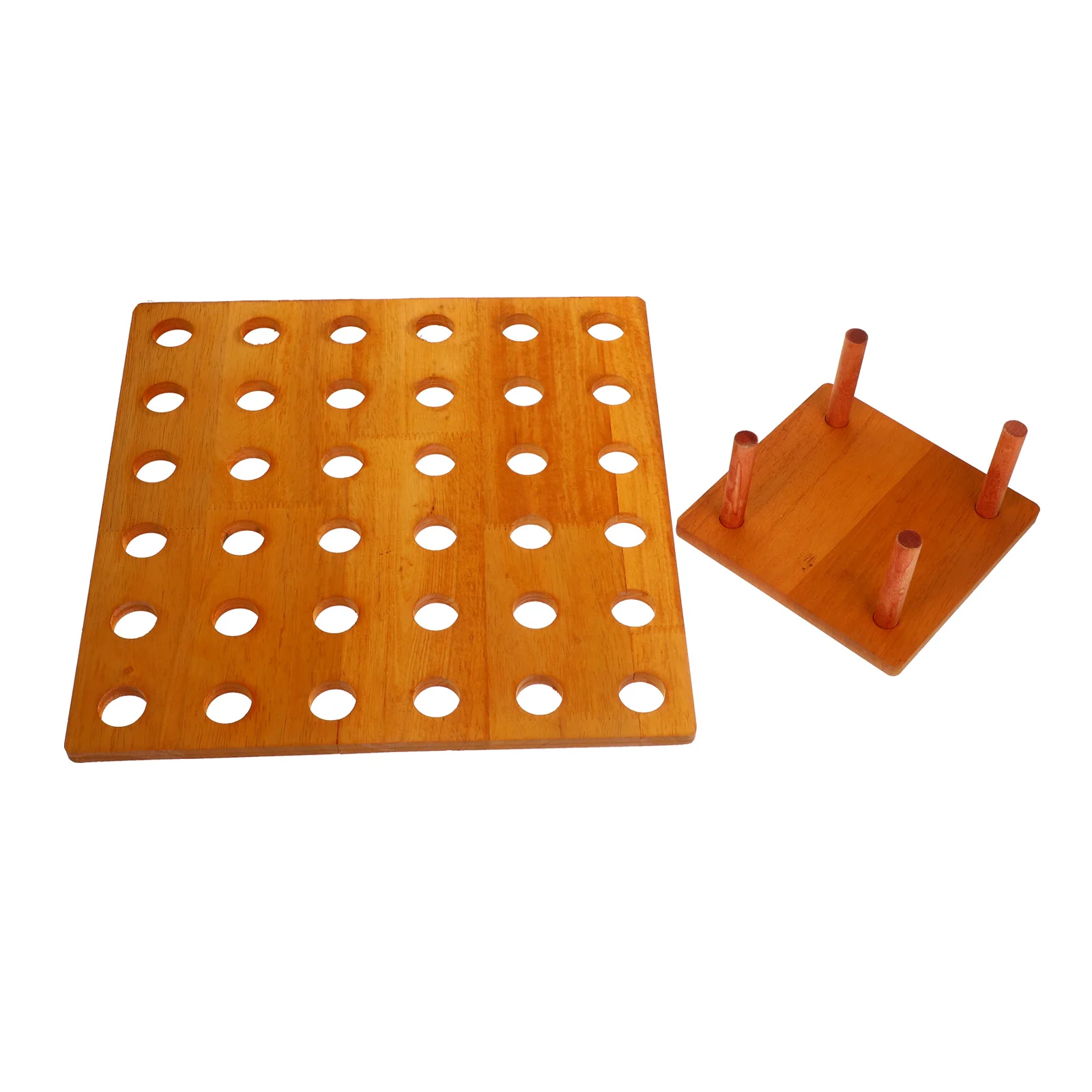 

1pc Wooden Ice Cone Holders Display Rack with Holes Smooth Polished Wood Material Practical Cake Wooden Cone Holders Stand