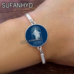 Mormon Church Bracelet Religious God Glass Cabochon Bangles Mary Jewelry Mormons Gift