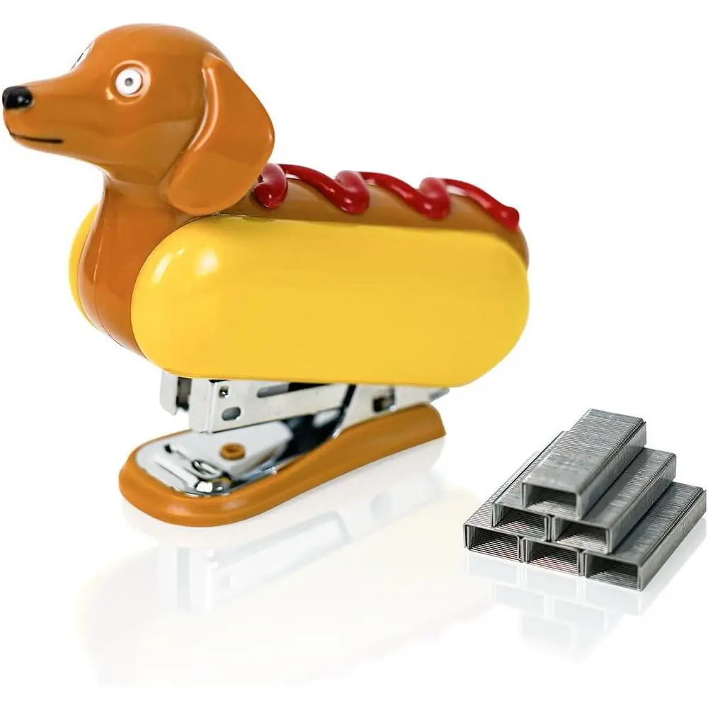 Compact Animal-Themed Stapler with 1000 Staples for 12-Sheet Binding, Ideal for School or Office Supplies and Gifts