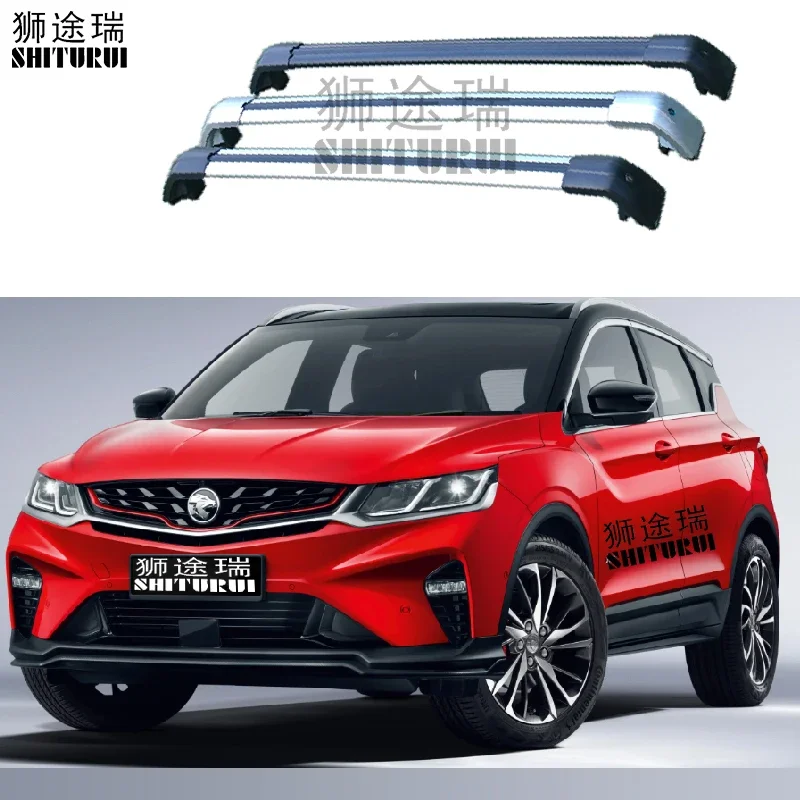 

2Pcs Roof bars For PROTON X50 Aluminum Alloy Side Bars Cross Rails Roof Rack Luggage shayu