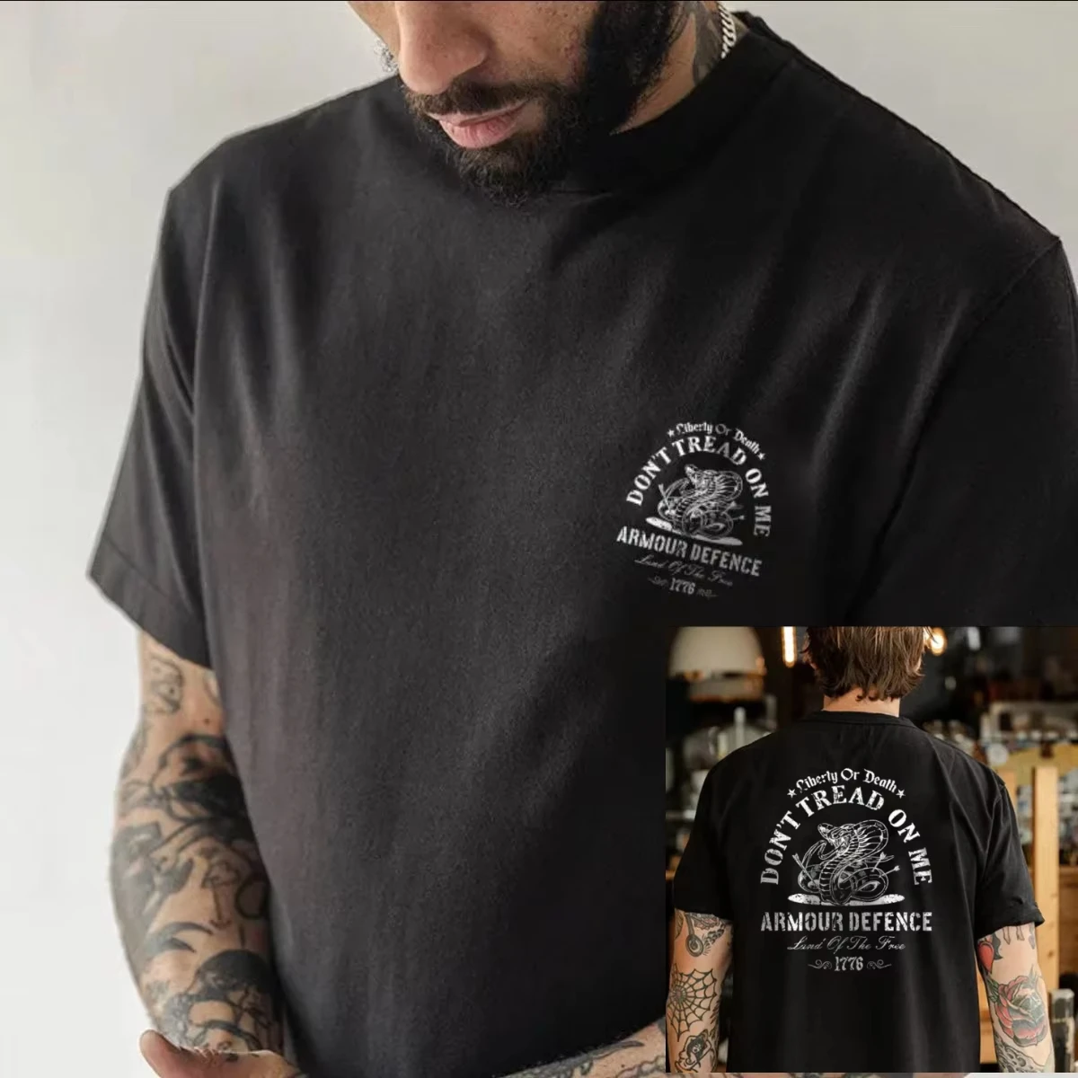 

Футболка с принтом «Горд змеи» Tough Guy, свободная летняя футболка с круглым вырезом и короткими рукавами, уличный топ с короткими рукавами