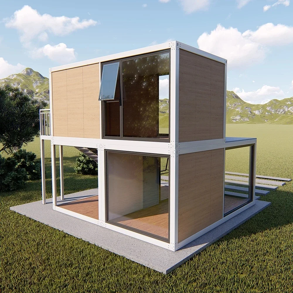 Container mobile house high-end design customized creative mobile integrated house commercial block coffee shop sun room