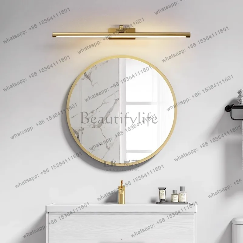 Cross-border American minimalist all-copper project light luxury corridor photo luminous object