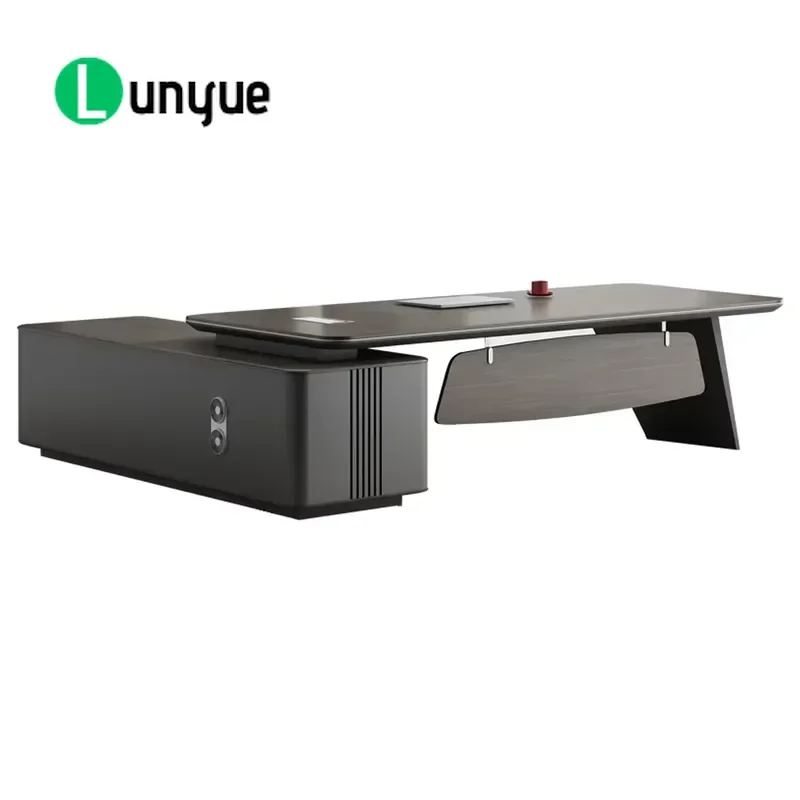 Luxury Executive Office Desk for CEO Manager Boss Large Modern Computer Workstation with Storage Administrative Furniture