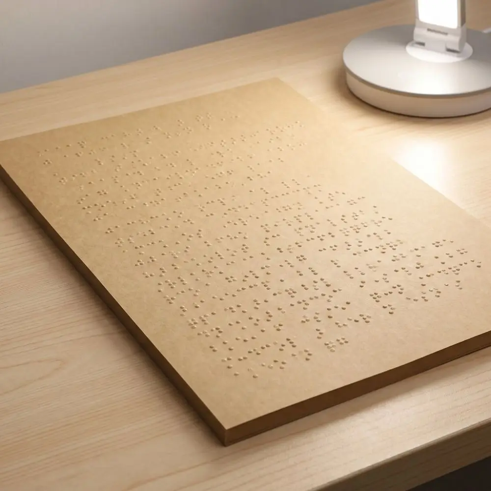 Standard Size Braille Paper Professional Grade Thick Paper Braille Learning Paper Tactile 21x30 Size Special Writing Paper